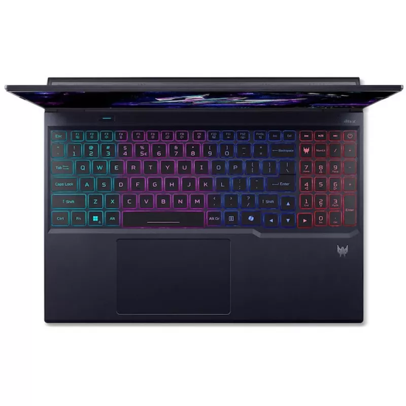 Sülearvuti Acer Predator PHN16-73-99GU — 16-tolline WQXGA, Intel Core Ultra 9 275HX, 32 GB RAM, 1 TB SSD, NVIDIA GeForce RTX 5070, Windows 11 Home