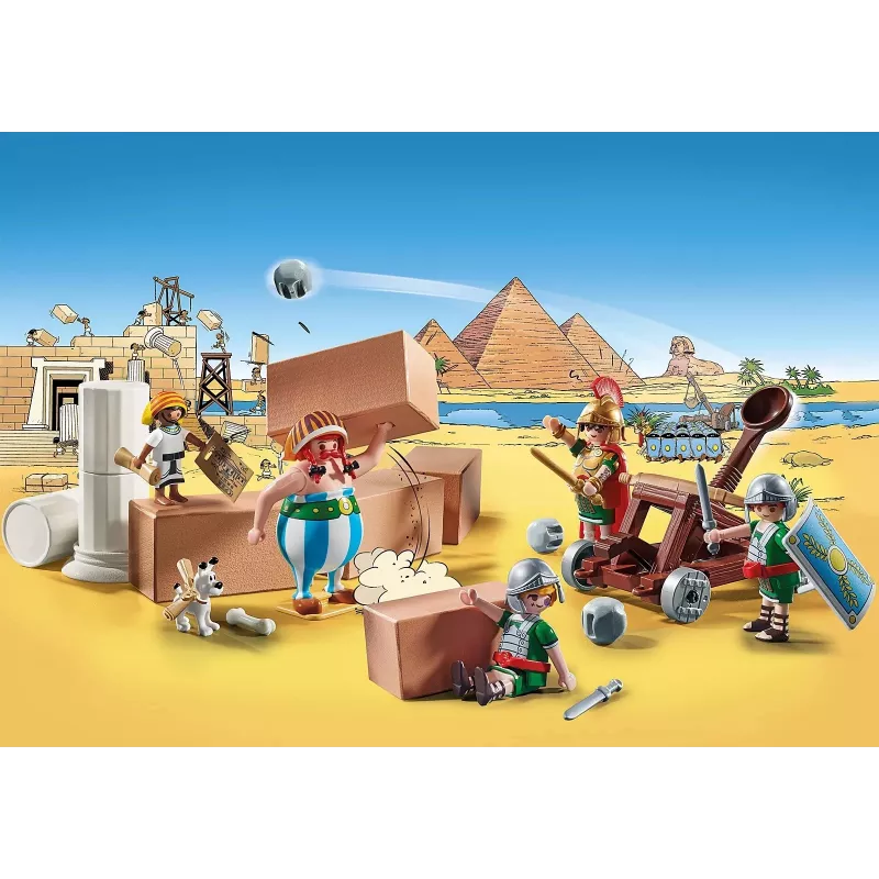 Playmobil 71268 Asterix: Edifis ja paleelahing roomlaste töötava katapuldiga kollektsioon mängufiguurid lõbus fantaasiarikas rollimäng