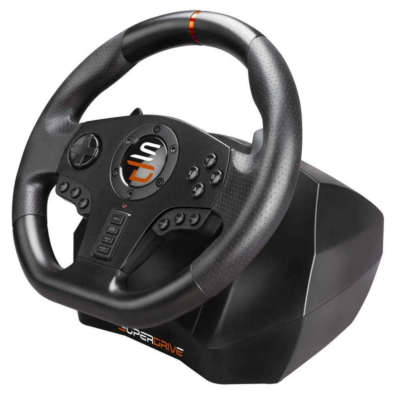 Subsonic SA5595-PC-mängukontroller Must USB-rool + pedaalid