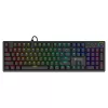 Mehaaniline mänguklaviatuur SAVIO STYX Outemu Red — täissuuruses 104-klahviga USB-juhtmega, RGB, ANSI US International, 1,5 m, must