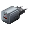 Vention FEWH0-EU 30W GaN laadija — 1× USB-C, 1× USB-A, 30 W, must