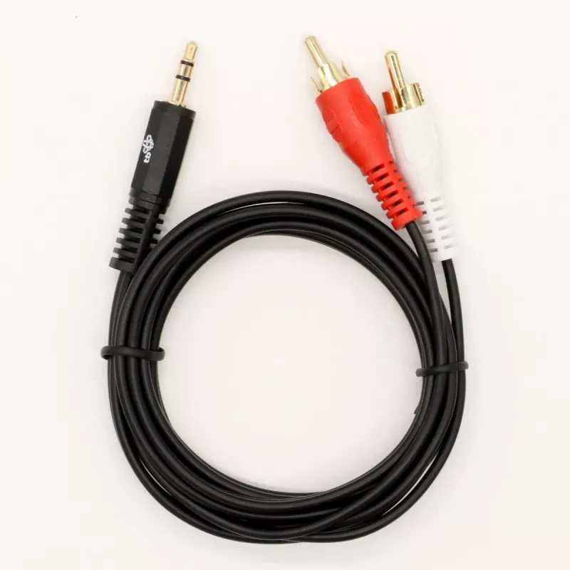 TB kaabel 3,5mm MiniJack -2x RCA M/M 1,5m (AKTBXAJ2RCA150B)