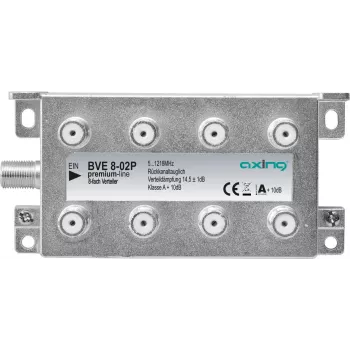 Axing BVE 8-02P - Kaablijaotur - 5–1218 MHz - Hall - A - 14,5 dB - F (BVE802P)