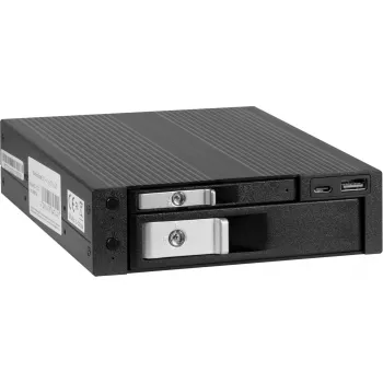 HDD-dokk INTER-TECH ST-7227U 2,5-tollistele ja 3,5-tollistele ketastele, USB 3.0 koos USB-C ja Type-A-ga