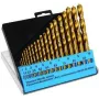 Puuriterade komplekt c.k tools T3291 — 19-osaline HSS-TiN-kattega komplekt metalli ja üldiseks puurimiseks