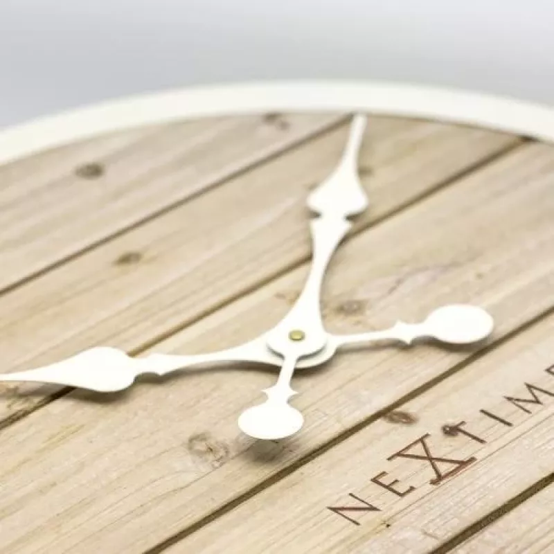 NeXtime kell 3134wi Plank, Ø50 cm, sein, valge