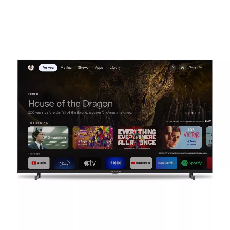 Thomson TV THOMSON 43 FRAMELESS 43UG4S14 GOOGLE TV 4K DVB-T2/S2 UHD 3840x2160 MUST CI+ PESA 4xHDMI 3xUSB Vesa | Toote seisukord: Uus
