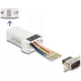 DeLOCK D-Sub 9 pin male to RJ45 female Assembly Kit Valge VGA RJ-45