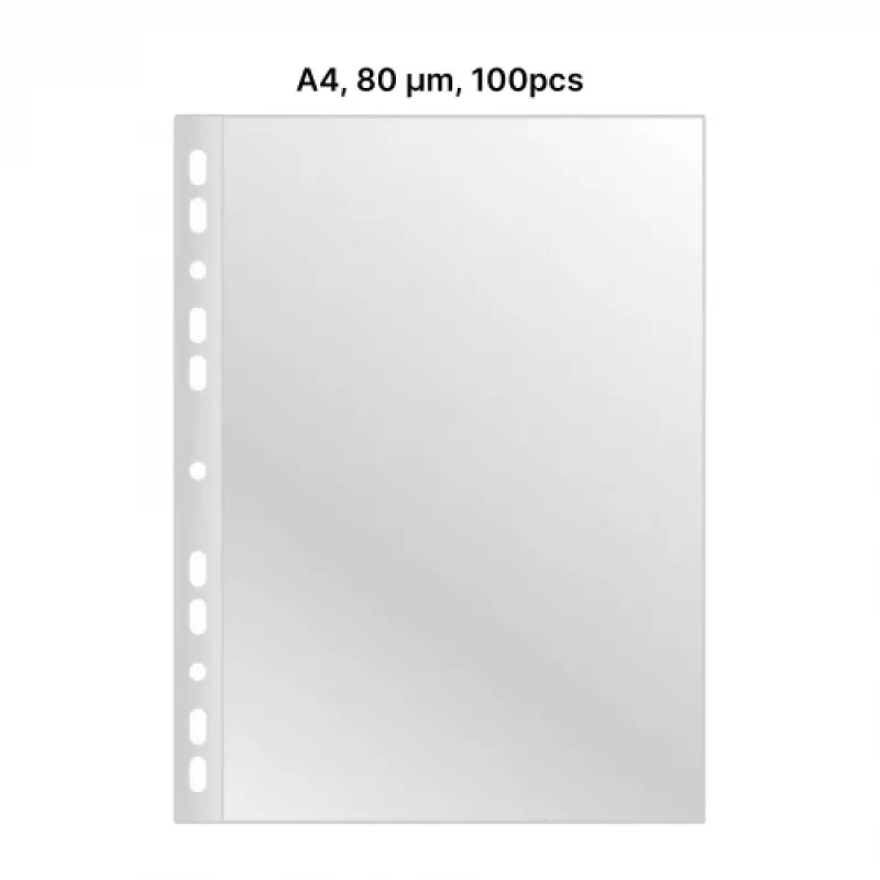 AD Class AUGUSTATUD TASKU kristallselge A4 80 mikronit, ümbris 100 tk
