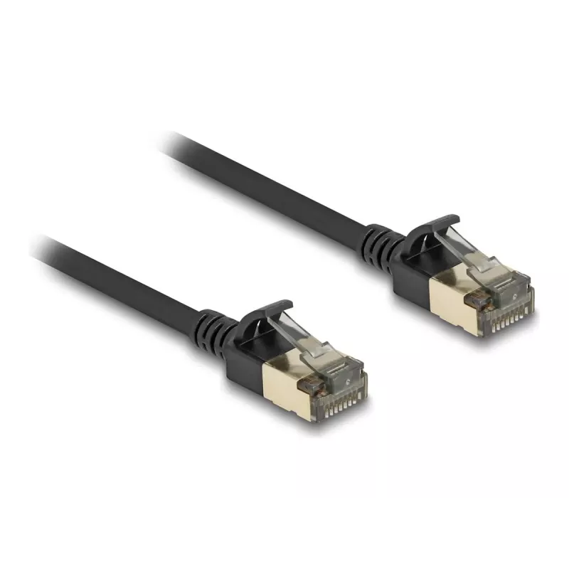 DeLOCK RJ45 võrgukaabel Cat.8.1 F/FTP õhuke Pro 5 m must