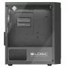 Logic Atos ARGB Mini USB 3.0 Micro Tower korpus, must (AM-ATOS-10-0000000-0002)