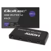 Qoltec 51797 Aktiivne HDMI jaotur 2 x HDMI 4K x 2K | 6Gb/s | 60Hz