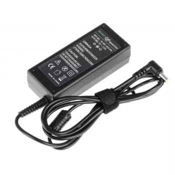 Toiteadapter roheline Cell AD01P — 60 W, 19 V 3,42 A, siseruumides kasutatav sülearvuti toiteallikas, must