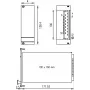 SCHROFF esipaneel - FRONTPL.HF PSU 3HE 6TE MAX (21006943)