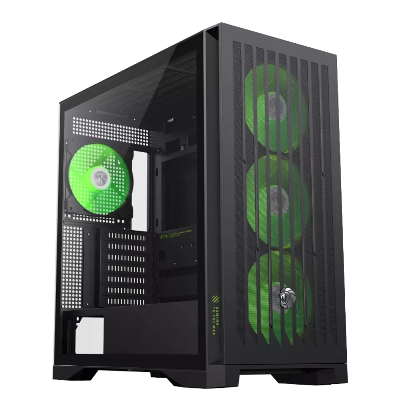 Gamemax korpus | LEADER 2 BK | Must | E-ATX | Toiteplokk pole kaasas