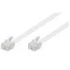 Telefonikaabel Microconnect MPK191W RJ-11 Standard 15 m Valge
