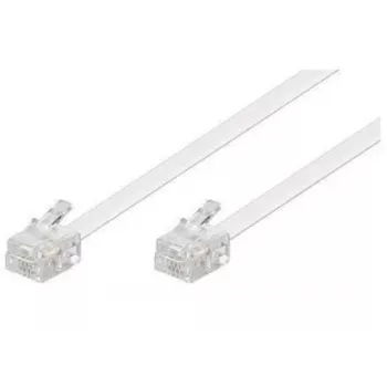 Telefonikaabel Microconnect MPK191W RJ-11 Standard 15 m Valge