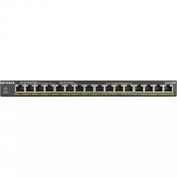 NETGEAR GS316PP haldamata Gigabit Ethernet (10/100/1000) Power over Ethernet (PoE) Must