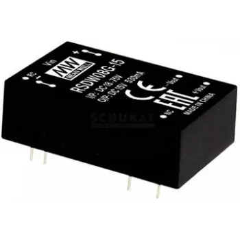 Toiteadapter/pingemuundur MEAN WELL RDDW08G-15, 8 W, sisend 18–75 V, väljund 15 V