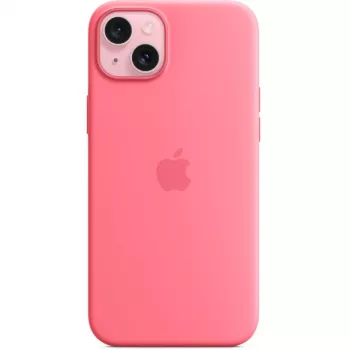 Silikoonist ümbris Apple iPhone 15 Plus roosa ühevärviline 6,7 tolli
