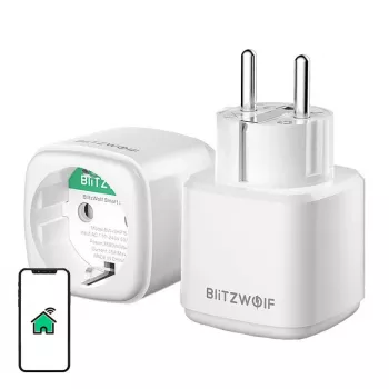 Nutipistik BlitzWolf BW-SHP15 ZigBee 3680W — seinapealne Wi‑Fi/ ZigBee ühilduv toiteväljund
