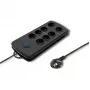 Liigpingekaitse Qoltec 50161 Must 8 pistikupesa 230 V