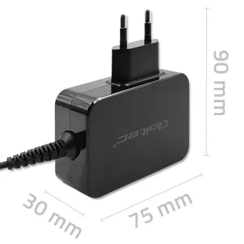 Qoltec 52386 GaN POWER PRO laadija | 1xUSB-C | 65W | 5-20V | 3-3.25A | Must