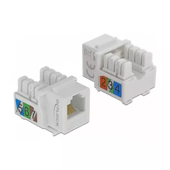 Keystone-moodul DeLOCK 86498 Lame Valge RJ-12