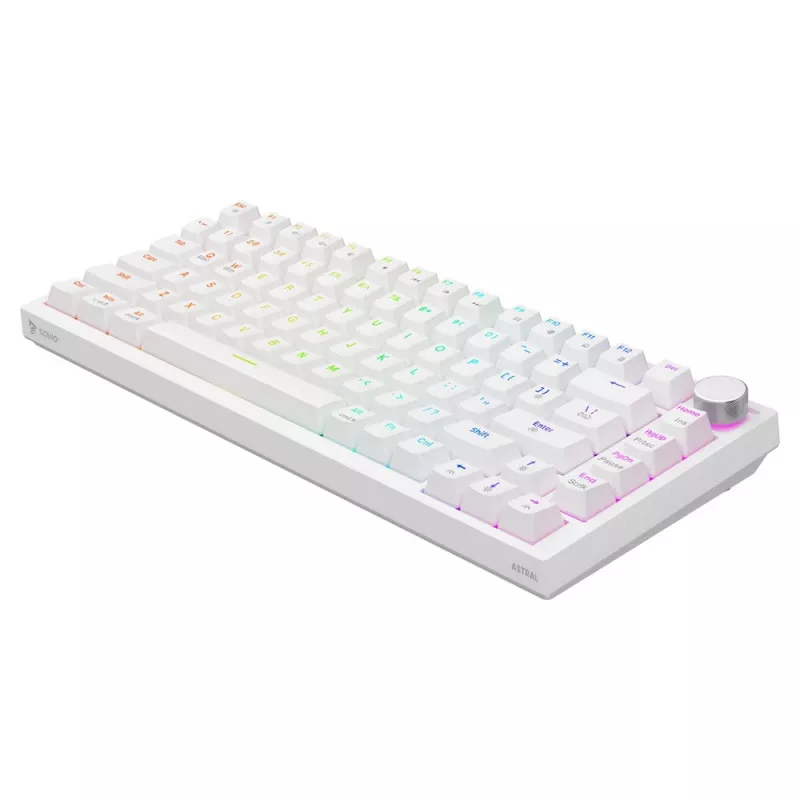Savio ASTRAL WHITE JADE klaviatuur mängudele USB QWERTY US International
