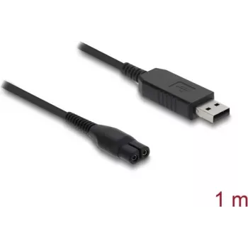 DELOCK USB-laadimiskaabel elektrilistele pardlitele 4,3 V ühilduv Philips OneBlade 360 Face + Bodyga