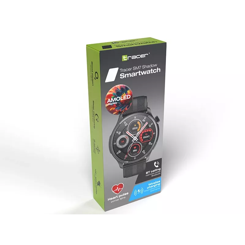 Nutikell TRACER SM7 Shadow Bluetoothi ja pulsikellaga