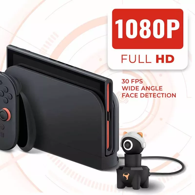 Subsonic Playcam 1080 2in1 HD Mini kaamera Nintendo Switch 2 jaoks, punane