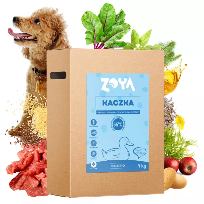 Kuiv koeratoit ZOYA ColdPRO Duck 9 kg — täiskasvanud koertele hoolduseks, ühe valguallikaga, 26% valku, 10% rasva