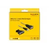 DeLOCK Adapter USB 2.0 Type-A Serial RS-232 D-Sub 9 + D-Sub 25