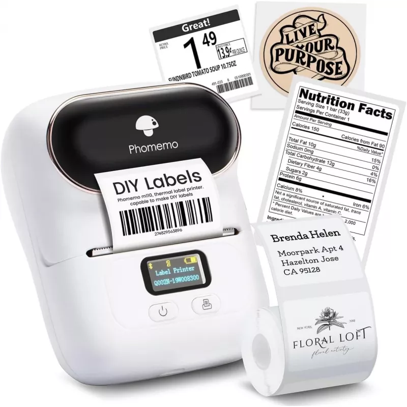 Extralink Mini Printer Labeler | Mini Printer | Valge