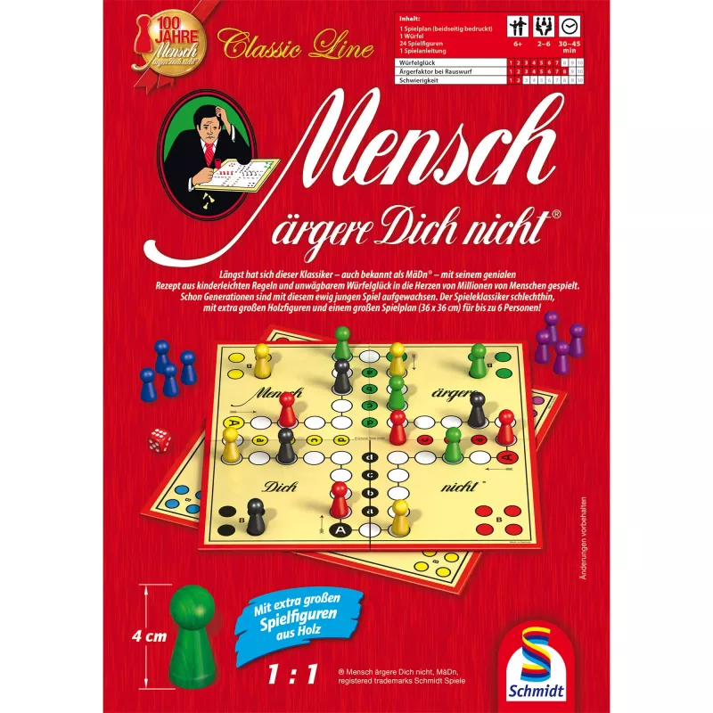 Classic Line: Ludo metallkarbis, lauamäng