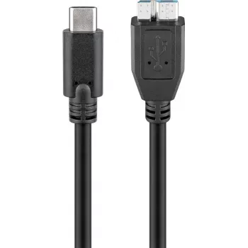 Wentronic goobay - USB-kaabel - Micro-USB tüüp B (isane) USB-C (isane) - USB 3.1 - 60 cm - pööratav C-pistik (67995)