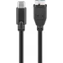 Wentronic goobay - USB-kaabel - Micro-USB tüüp B (isane) USB-C (isane) - USB 3.1 - 60 cm - pööratav C-pistik (67995)
