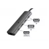 Alcasa HUB-C001A liidese jaotur USB Type-C 5000 Mbit/s antratsiit