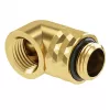 Adapter Barrow G1/4 tolline 90° pööratav isane-ema TDWT90-V2.5 kuldne