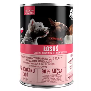Märg koeratoit PetRepublic DOG 400 g — tükid kastmes lõhega väikestele/keskmistele koertele