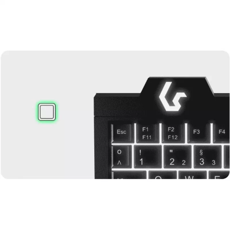 KeySonic KSK-3210ELU (DE) klaviatuur Kodu USB QWERTZ Saksa Must