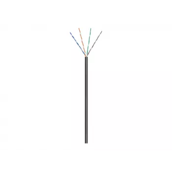 Wentronic goobay - Kaabli rull - 100,0m - UTP - CAT 5e - välitingimustesse, keerdunud - Must (57196)
