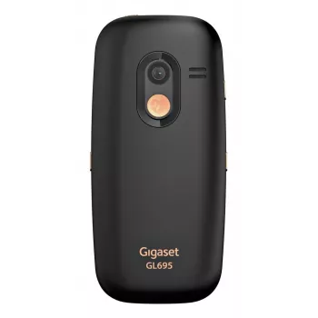 Senior mobiiltelefon Gigaset GL695 — 2,31-tolline (5,87 cm) ekraan, 240×320, üks SIM, 4G, 2 MP kaamera, 1400 mAh, must