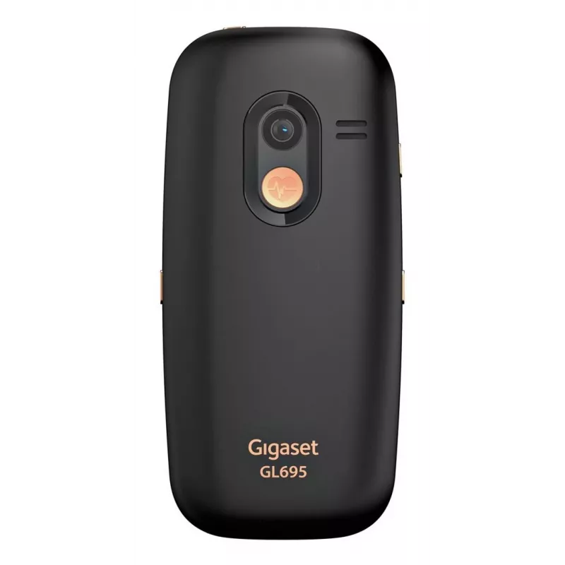Senior mobiiltelefon Gigaset GL695 — 2,31-tolline (5,87 cm) ekraan, 240×320, üks SIM, 4G, 2 MP kaamera, 1400 mAh, must