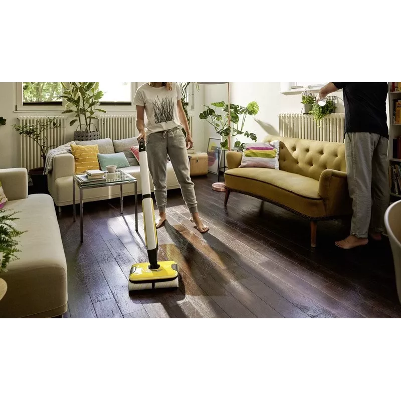 Kärcher FC 7 Cordless Electric broom Battery Dry&wet Bagless Hõbedane, kollane
