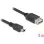 DeLOCK USB-kaabel USB 2.0 5m Mini-USB B USB A Must