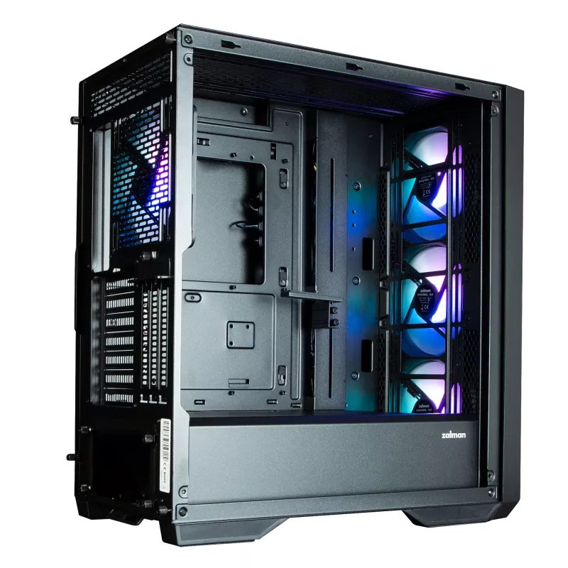 Zalman Z9 Iceberg MS Must ATX Mid Tower PC korpus koos 4x 140 mm ARGB ventilaatoriga - Midi/Mini Tower - ATX
