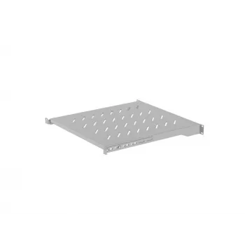 Riiul LANBERG 19 tolli 1U 483 x 500 mm, kandevõime kuni 25 kg, 4-punktiline paigaldus