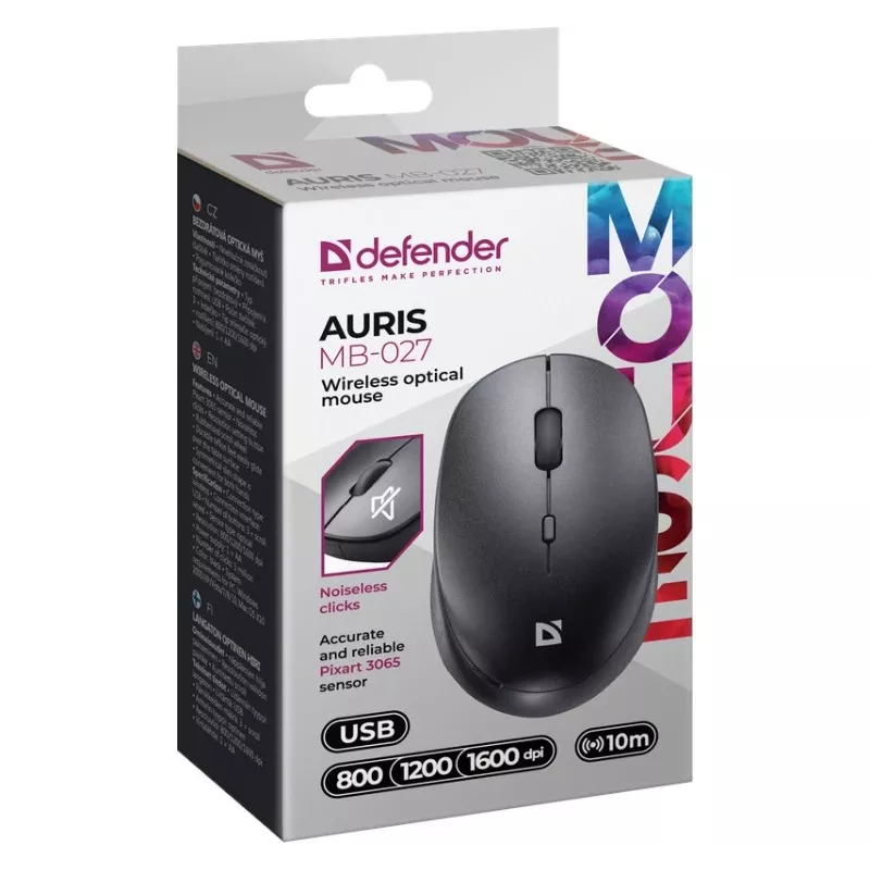 Juhtmevaba hiir DEFENDER AURIS MB-027 liides